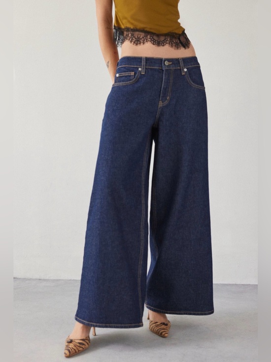 BDG Denim - BDG Joey full length wide leg Jean baggy size 26 dark denim wash